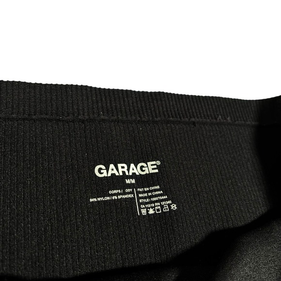 Garage Women's Micro Off The Shoulder Top Black Size Medium 12.5 x 10.5‎ - Picture 5 of 5